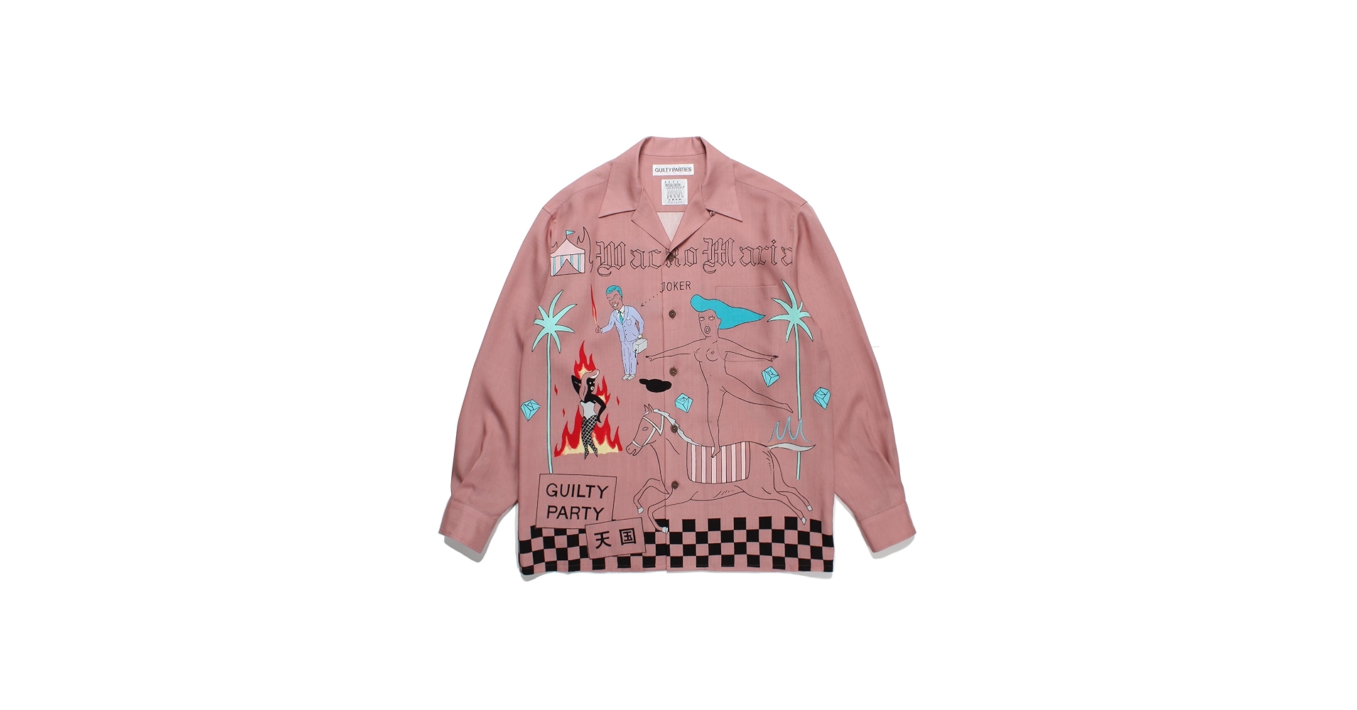 Amazon.co.jp: [WAYWOC] WACKO MARIA ワコマリア シャツ 長袖